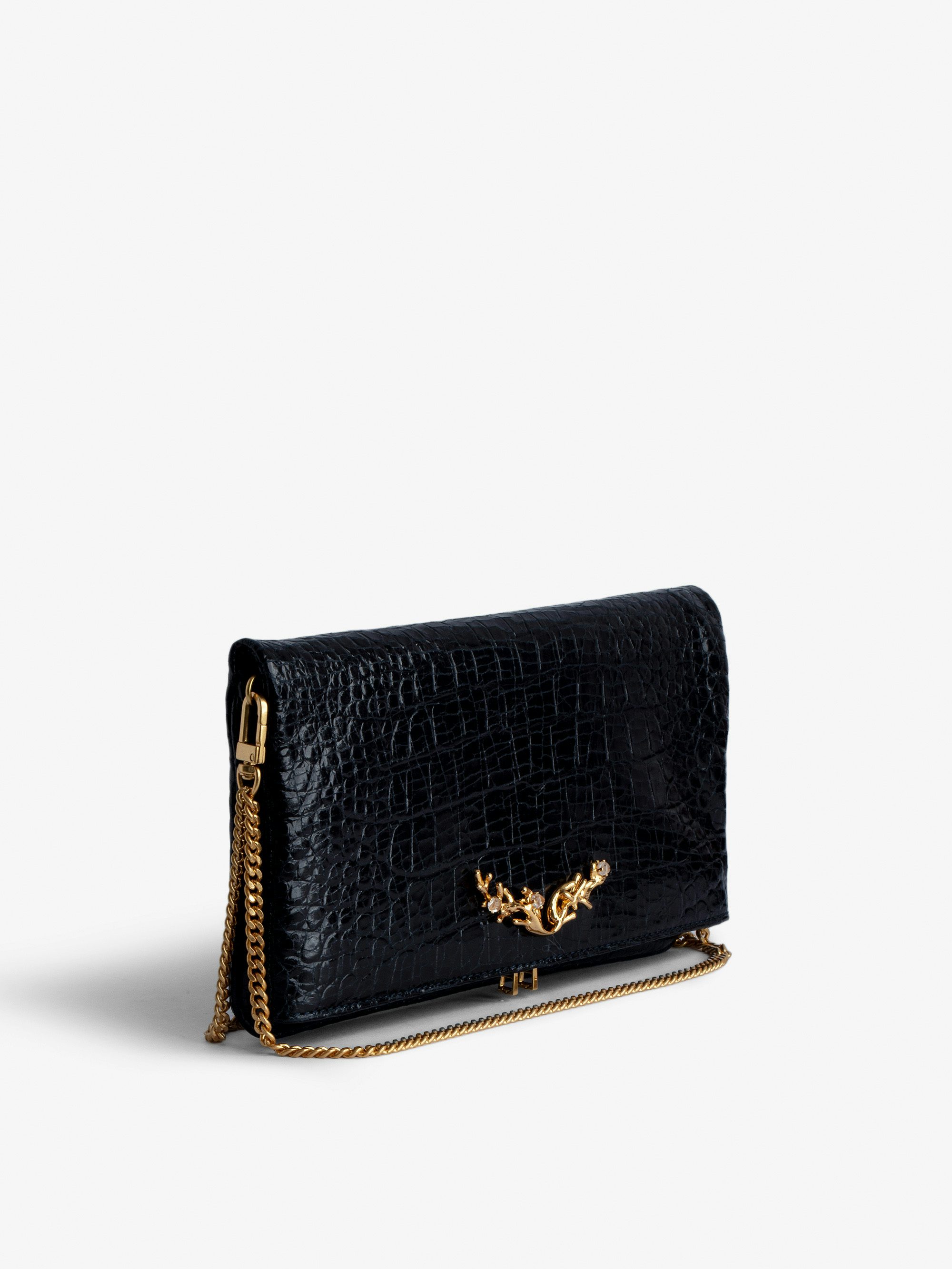 Rock Goossens Embossed Clutch - Zadig&Voltaire called upon the expertise of the art house GOOSSENS to highlight its emblematic wings on its iconic bag: the ROCK clutch.
